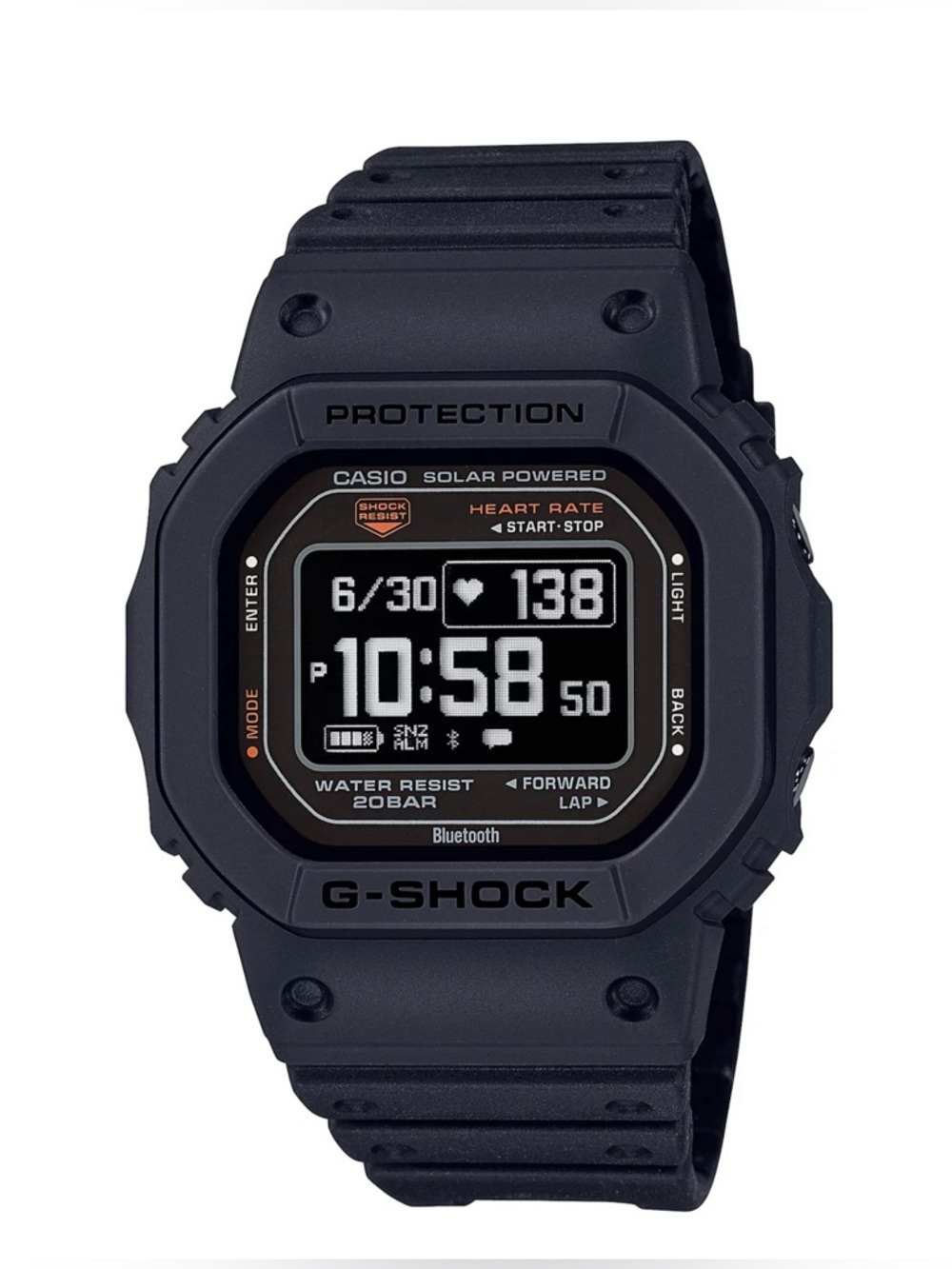 G-Shock Men’s Casio Black Digital Smartwatch with Heart Rate & Smartphone Link